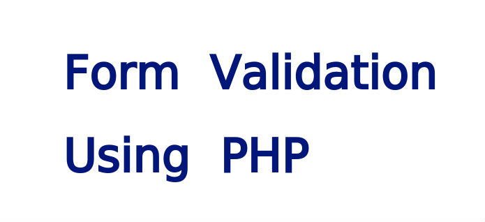 Form Validation Using PHP – Web Design & Development  